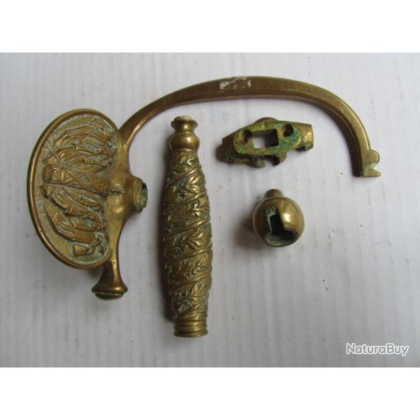 POIGN�E D?�P�E DE JUSTICE MILITAIRE DE LA GENDARMERIE INCOMPL�TE MDL 1853 A 1872