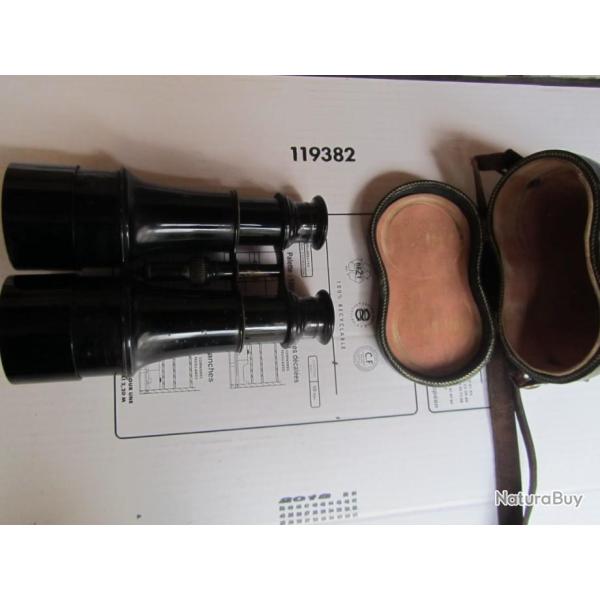 PAIRE DE JUMELLE AVEC ETUI ET BRETELLES LE GRIS AU HAVRE