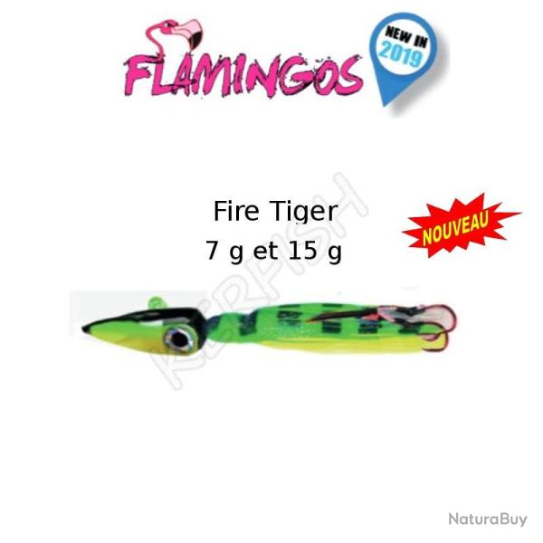 LEURRE BABY FLAMINGOS MULTI ESPECES SPARIDES KLM 15 g Fire Tiger