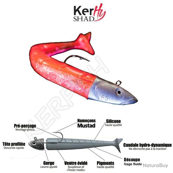 KERHY SHAD KLM Shrimp Pink 12 cm / 30 g