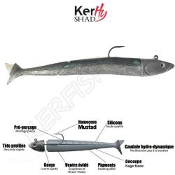 KERHY SHAD KLM Green'Eel 16 cm / 65 g