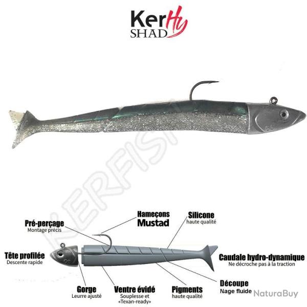 KERHY SHAD KLM Green'Eel 16 cm / 65 g
