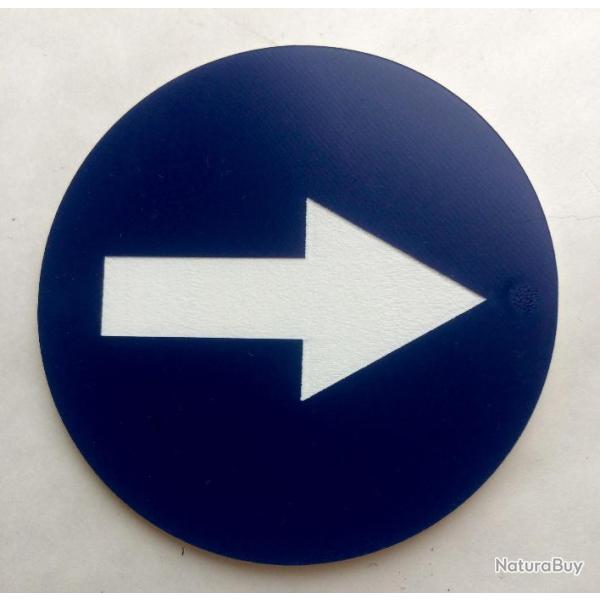 panneau  150 mm FLECHE DIRECTIONNELLE GAUCHE DROITE signaltique