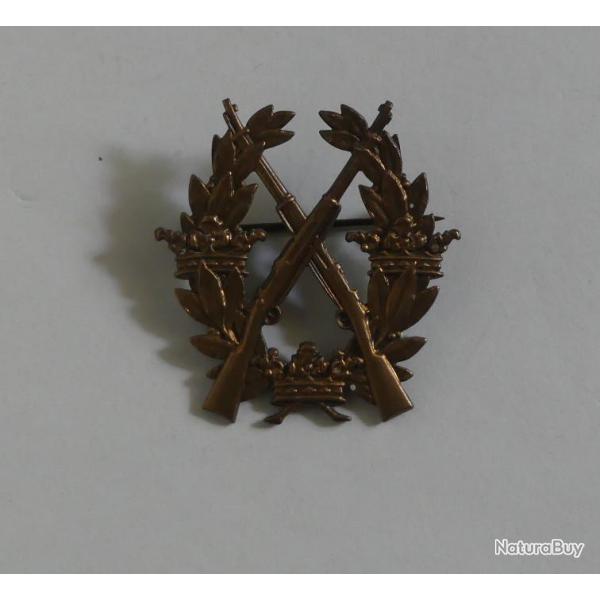 INSIGNE SUEDOIS RECOMPENSE BRONZE DE TIR MILITAIRE