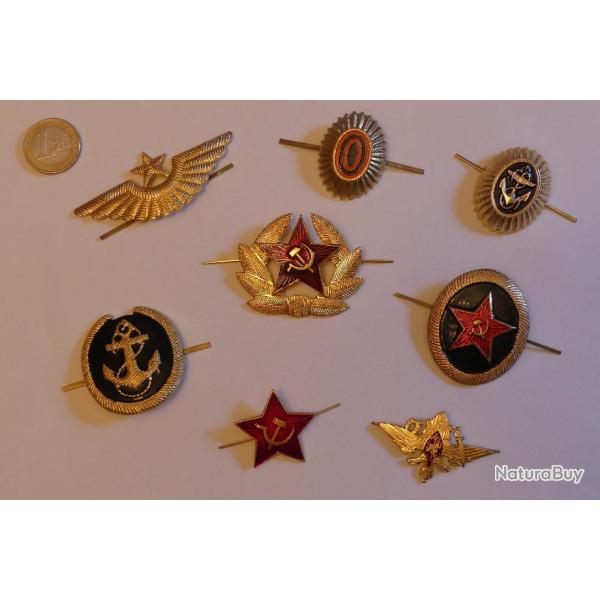 D�coration Lot de 8 Insignes Russe USSR