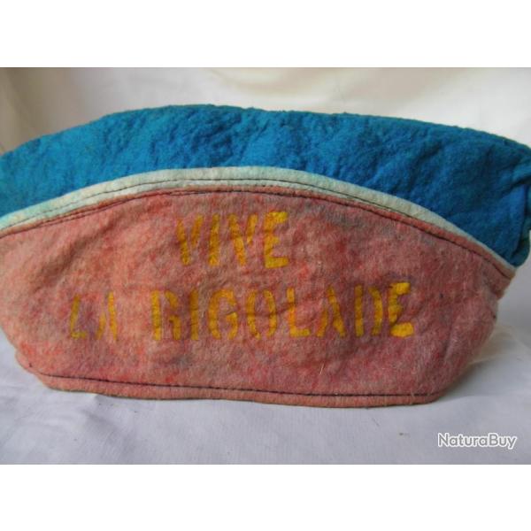 WW1/2 FRANCE CALOT TYPE MILITAIRE BLEU BLANC ROUGE FANTAISIE FANFARE 1900/1946