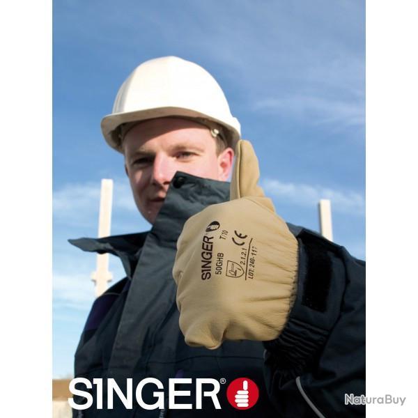 Gant de manutention l�g�re en cuir Singer Safety 50GHB 8