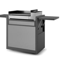 CHARIOT PLANCHA FORGE ADOUR PREMIUM ACIER PEINT FERME Plancha Premium 60
