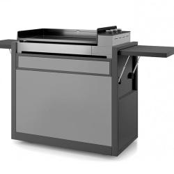 CHARIOT PLANCHA FORGE ADOUR PREMIUM ACIER PEINT FERME Plancha Premium 75