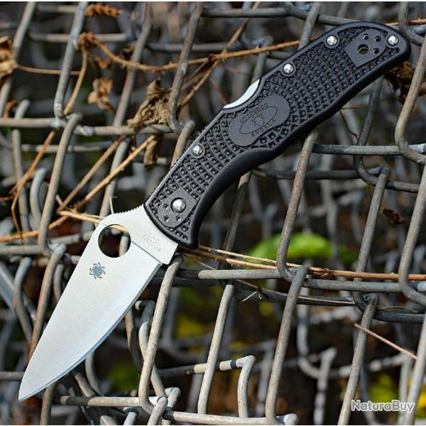 Couteau Spyderco Endela Lightweight Lame Acier VG-10 Manche FRN Lockback Made USA SC243PBK