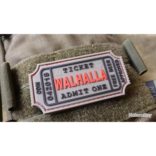 JTG WALHALLA TICKET - Odin approved Patch Gris
