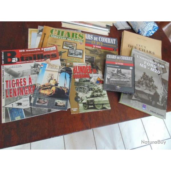 char de combat blind�s seconde guerre mondiale cavalerie DVd livret