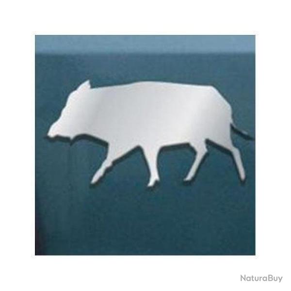 Logo chrom� ROC IMPORT 3D - Sanglier