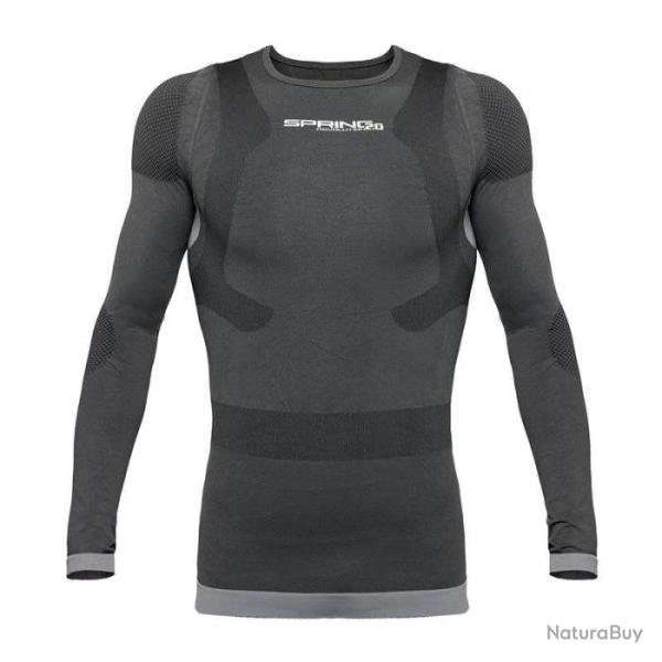 Sous v�tement technique Haut Spring Polypro Gris