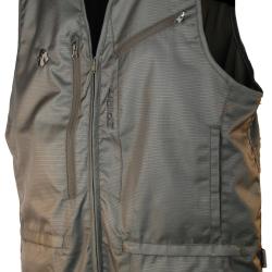 Gilet de traque Somlys Spirit Traque Camo fa&ccedil;on cuir Marron