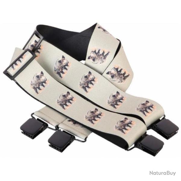 Bretelles Somlys � motif - Sanglier 2