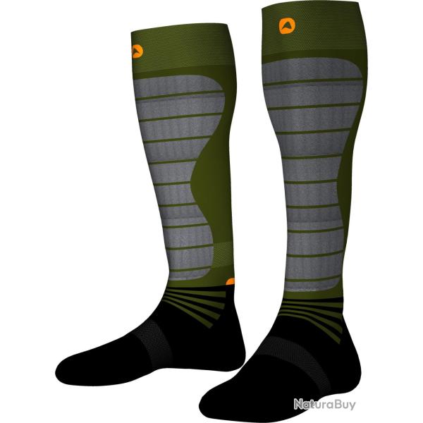 ( Chaussettes Monnet Hunting Expert kaki)Chaussettes Monnet Hunting Expert kaki