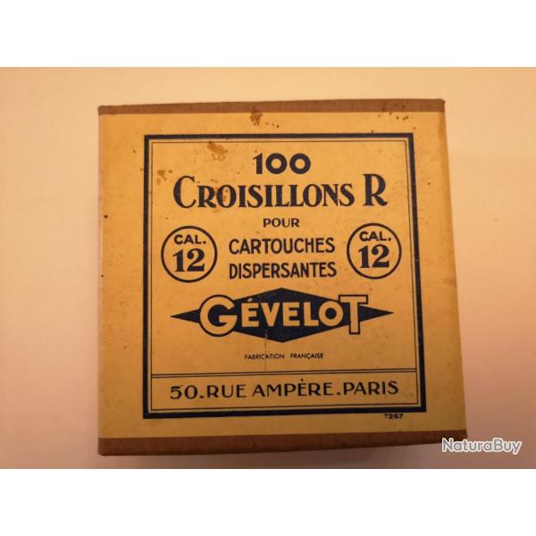 Bo�te neuve de 100 croisillons R G�velot cal. 12