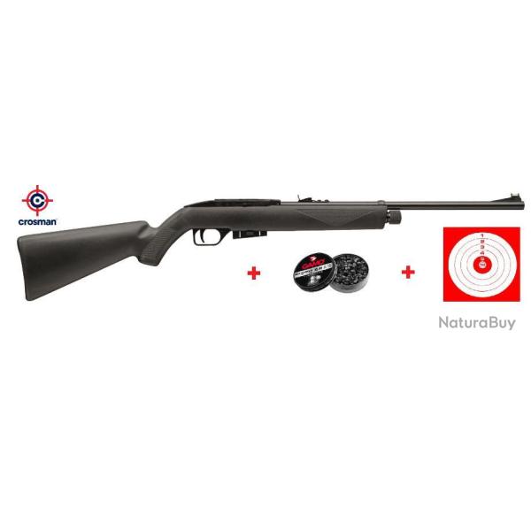 Carabine Semi-auto CROSMAN REPETAIR 1077 4.5 mm + 250 Plombs Gamo + 10 Cibles + 5 Co2