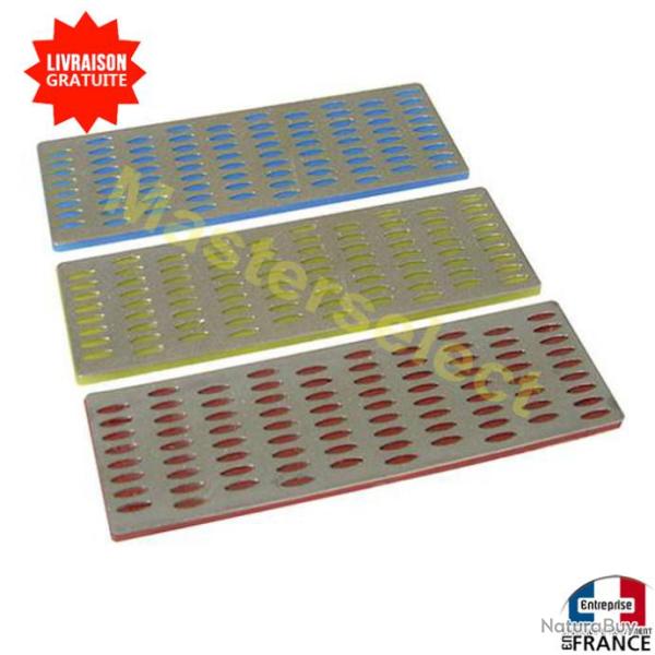 3 X RAPE LIME DIAMANTS CARTE D'AFFUTAGE DIFFERENTS GRAINS 50x150mm POUR METAUX -PROMOTION-