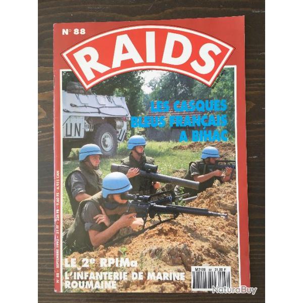 REVUE RAIDS N�88 CASQUES BLEUS / 2EME RPIMA