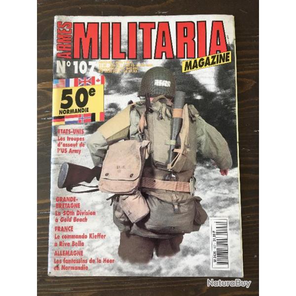 MILITARIA N�107 50EME NORMANDIE/ COMMANDO KIEFFERL FANTASSINS DE LA HEER/ GOLD BEACH/ US ARMY