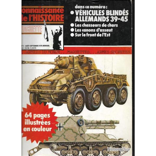 connaissance de l'histoire n�5 v�hicules blind�s allemands 39-45 ,les chasseurs de chars ,canons d'a
