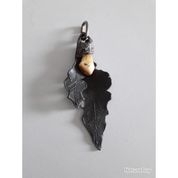 Belle m�daille chasse �tain avec crochet de cerf