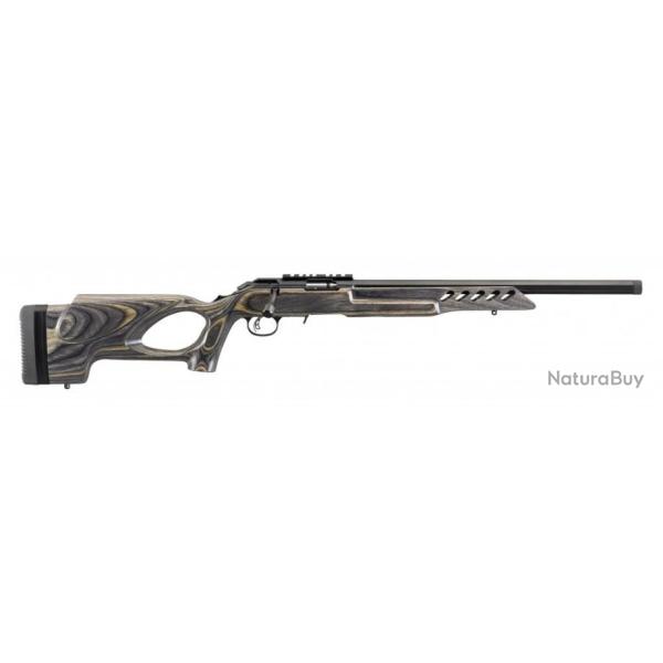 Carabine Ruger American Rimfire target Cal.22lr chargeur 10 coups - canon de 46cm lamel noir trou de