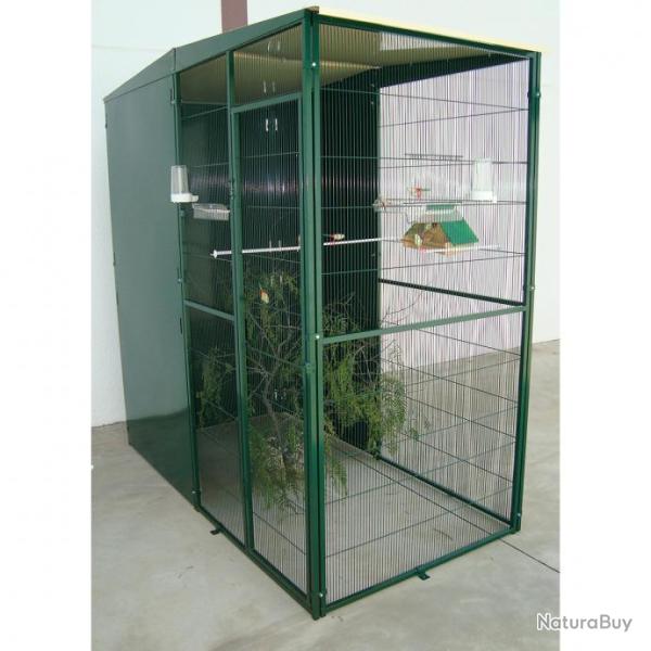 Voli�re de jardin 2x1x2m cage oiseau perruche voliere inseparable voliere canari cielterre-commerce