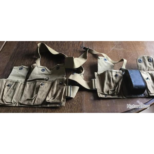 Brelage Ceinture et portes chargeurs WW1 WW2 pour Browning FM BAR