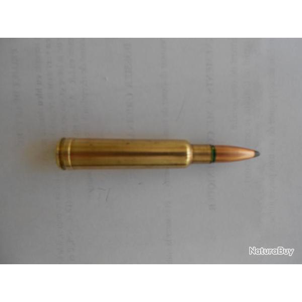 Cartouche NORMA de calibre 7x61mm Sharp & Hart Super, � balle 1/2 blind�e de 160 Gr.