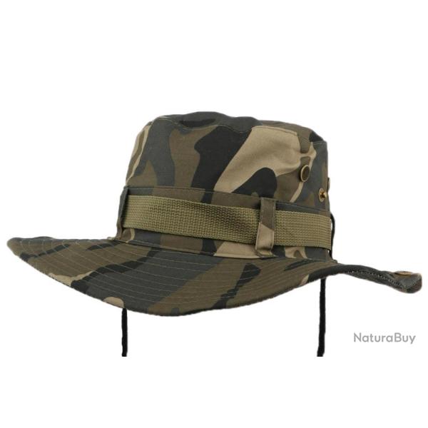 Bob Safari Arm�e Camouflage avec lien Taille unique Vert