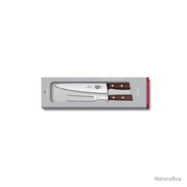 Victorinox - Set A Decouper 2P Palissandre - 5.1020.2G