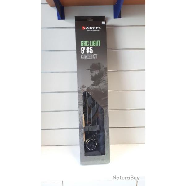5112 CANNE  PECHE A LA MOUCHE GREYS CRC LIGHT COMBO KIT NEUF