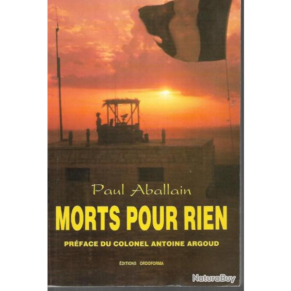 morts pour rien de paul aballain, guerre d'alg�rie