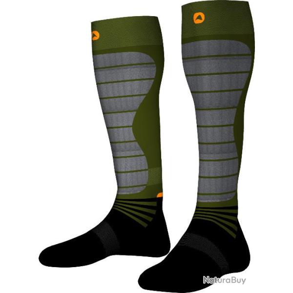 Chaussettes Monnet Hunting Expert kaki P. 39  P.45