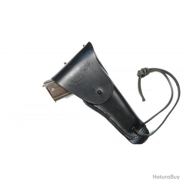 Etui cuir Colt 45 US noir type Vietnam