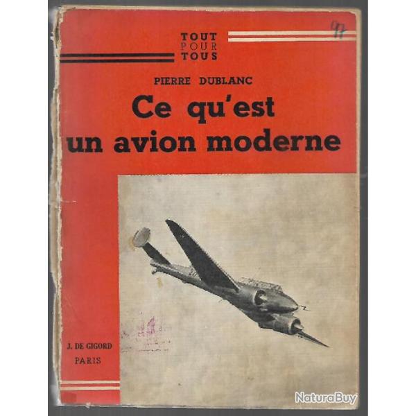 ce qu'est un avion moderne de pierre dublanc, collection tout pour tous