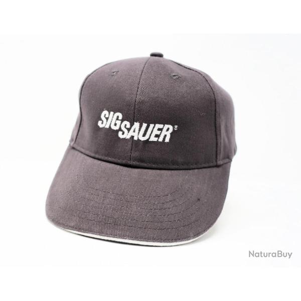 CASQUETTE SIG SAUER NOIRE MARQUAGE BLANC