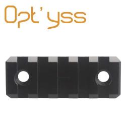 rail aluminium Picatinny 5 slots mlok m-lok mloc m loc