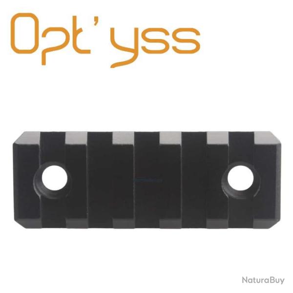 rail aluminium Picatinny 5 slots mlok m-lok vector