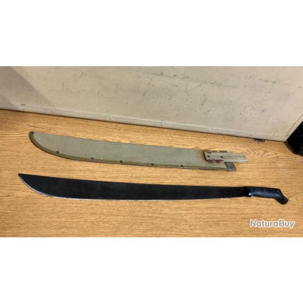 RARE ORIGINAL AUTHENTIQUE US NAVY WW2 MACHETTE PLYMOUTH COLLINS + ETUI MK-1 SUPER EX COND !!! #2