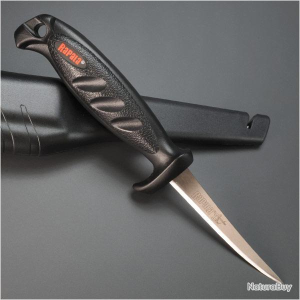 Couteau Rapala Deluxe Falcon Fillet Acier Carbone/Inox Manche Thermoplastic Made In Finland NK03120