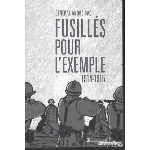 fusill�s pour l'exemple 1914-1915 du g�n�ral andr� bach
