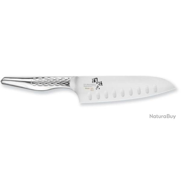 Couteau santoku alv�ol� Kai Seki Magoroku Shoso 16,5 cm