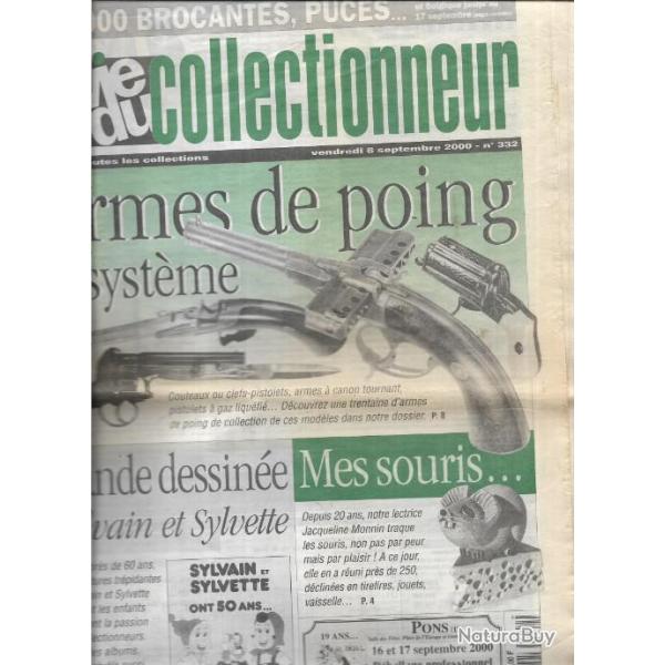 la vie du collectionneur n 332 septembre 2000 , armes de poing � syst�me