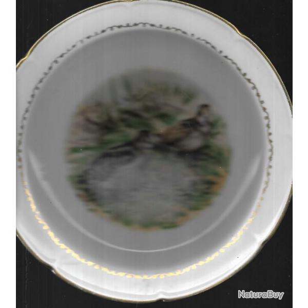 assiette d�corative 2 b�casses ,