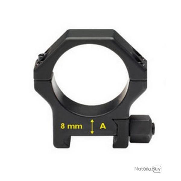 Paire de bagues pour Picatinny en acier renforc� - � 1"" H 8 mm - CONTESSA