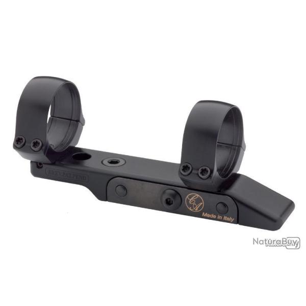 Fixation Simple Black avec bagues - CONTESSA Diameter 36 mm - H 5 mm